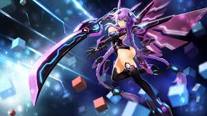Neptune And Purple Heart Hyperdimension Neptunia By Hanshu Hyperdimension Neptunia Know Your Meme