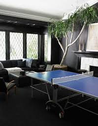 Windsor Smith S Stunning Home Black Rooms Black Walls Ping Pong