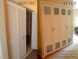 diy bi fold closet door makeovers closet door makeover bifold closet doors bifold doors makeover