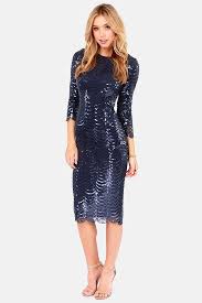 Tfnc Paris Navy Blue Midi Sequin Dress Blue Midi Dress New Years Eve Dresses Midi Dress Bodycon