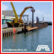 Excavator Mounted Vibro Hammer Ovr 80 S Iceland Port Project Hammer Machine Excavator Hammers