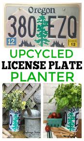 Last week i posted a diy video showing how i made a folding camping stove from a license plate. Diy Upcycled License Plate Planter Salvage Sister And Mister