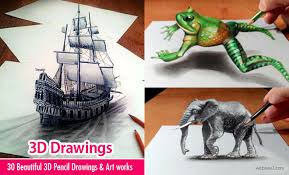 Check spelling or type a new query. 50 Beautiful 3d Drawings Easy 3d Pencil Drawings And Art Works