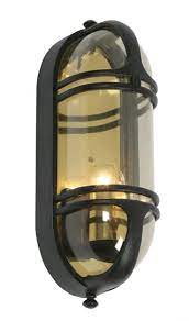 Troy lighting whitley heights textured black outdoor wall light. Art Deco Style Outdoor Bulkhead Wall Lamp Buckley Universal Lighting