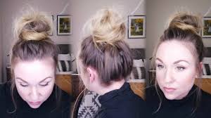 This hairstyle is among all favorites of such celebrities as jennifer lawrence, blake lively, eva do you know how to do a messy bun with thin hair? Top Knot Tutorial Messy Bun For Fine Hair Updated Youtube