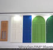 Factory OEM and ODM Customized Size and Colors Timber Wood Plantation  Shutters Wooden Window Shutters Real Wood Shutters