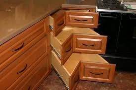 The three drawers pull out and the cabinet can replace a lazy susan. Diy Corner Cabinet Drawers The Owner Builder Network