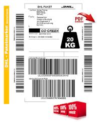Dhl paketaufkleber international pdf : 20kg Dhl Original Paket Paketmarke Paketschein Post Paketlabel Deutschland Eur 9 49 Picclick De