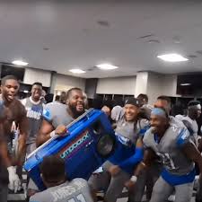 Video Detroit Lions Locker Room Celebration After Comeback Win Over Falcons Pride Of Detroit The lions shared what they've done to their locker room to promote social distancing and limit the risk of.