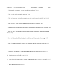 King john ii of portugal & columbus reading with questions. 33 The Age Of Exploration Worksheet Answers Worksheet Resource Plans