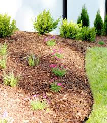 There is no border between yard grass and pine straw. How To Edge A Flower Bed Like A Pro Plank And Pillow