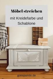 Kleine Truhe Mit Kreidefarbe In 2020 Kreidefarbe Moebel Streichen Alte Truhe