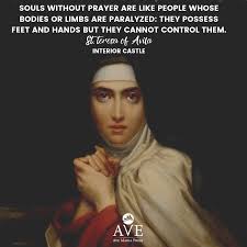 Words Of Wisdom From A Doctor Of The Church And A Very Holy Saint St Teresa Of Avila Pray For Us So That We May Al Teresa Of Avila Saint Quotes