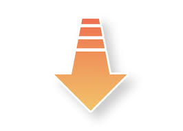 Free Vectors | Down Arrow (Orange)