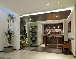 Apartments Modern Minimalist Home Bar Design Ideas With Wooden Bar Table Top And Stools Also Vintage Teak W Modern Home Bar Contemporary House Home Bar Designs
