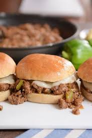 What is it about sliders? Philly Cheesesteak Sloppy Joes 30 Minute Meal Mel S Kitchen Cafe