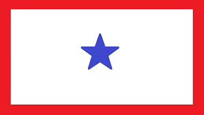 Each star represents a us state, while the stripes represent the original 13 colonies. Have You Seen Flags With A Red Border And A Blue Star
