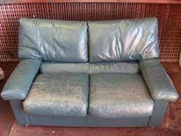 You may need to have. Worn Blue Leather Sofa This Site Has A Step By Step To Clean And Restore Worn Leather Couch Repair Leather Restoration Leather Furniture