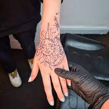 Find 11 listings related to henna artist in brighton on yp.com. Velvet Tattoo Brighton On Instagram Sun Moon Continuous Line Hand Tattoo For Megan Henna Inspired Tattoos Pretty Hand Tattoos Henna Tattoo Hand