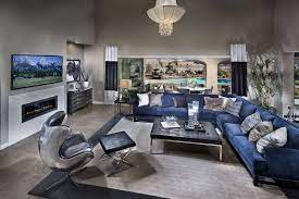 Blue grey white living room ideas. 50 Beautiful Living Rooms With Ottoman Coffee Tables Silver Living Room Navy Living Rooms Living Room Grey
