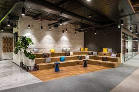 one office six kinds of meeting spaces browserstack s workplace strategy for collabora office collaboration space office interior design office collaboration