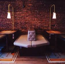 Client Maison Social Location St Laurent Mile End Montreal Year 2014 Restaurant Commercial Design Booth Seating Restaurant Design Cafe Interior