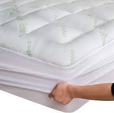 70% bamboo and 30% polyester. Amazon Com Bamboo Mattress Topper Twin Cooling Breathable Extra Plush Thick Fitted 8 20 Inches Pillow Top Mattress Pad Rayon Cooling Ultra Soft Bamboo Twin 39x75 Inches Home Kitchen