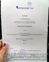 Maybe you would like to learn more about one of these? Buy University Of Trier Fake Diploma Universitat Trier Degree Best Site To Get Fake Diplomas