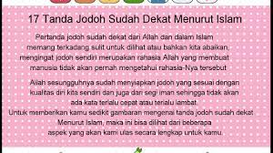 Tanda tanda jodoh kita dari qur an dan hadist. 17 Tanda Jodoh Sudah Dekat Menurut Islam Youtube