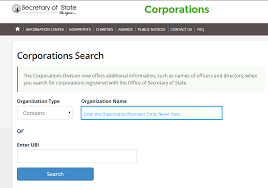Washington Business Entity And Corporation Search Secretary Of State Sos