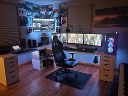 All Ikea L Desk Bedroom Setup Game Room Design Home Office Setup