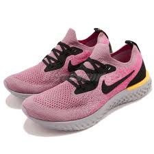 Epic react flyknit by nike. Nike Epic React Flyknit Gs Pink Blast Black Youth Women Running Shoes 943311 500 Ebay