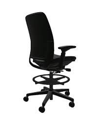 | steelcase cobi adjustable ergonomic swival drafting stool chair in grey color. Steelcase Amia Stool Leather All Features 4 Way Adjustable Arms Adjustable Lumbar Support Office Chair Work