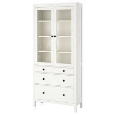 Check spelling or type a new query. Hemnes Glass Door Cabinet With 3 Drawers White Stain 353 8x771 2 90x197 Cm Ikea