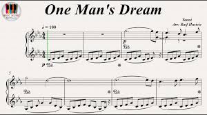 One Man S Dream Yanni Piano Youtube