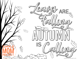 Each printable highlights a word that starts. Free Printable Fall Coloring Pages Simple Mom Project