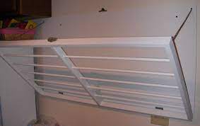 Available exclusively at the container store, shop our elfa easy hang track shelving components. Wall Mounted Laundry Drying Rack Wall Mounted Clothes Drying Rack Drying Rack Laundry Drying Rack Diy