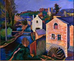 Bretagne Le Moulin David A Pont Aven Par Fernand Dauchot Un Des Peintres De L Ecole De Pont Aven Source Ledivenah Fr Pont Aven Peintre Art