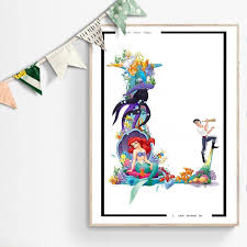 You can print on letter or ledger size paper (a4 or a3 size). Little Mermaid Movie Poster 98types