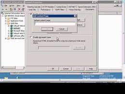 Change Default Web Page For A Website In Windows Iis - Youtube