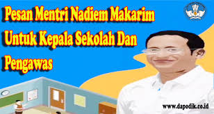 Pertanyaan untuk kepala sekolah tentang sekolah. Catat Pesan Mentri Nadiem Makarim Untuk Kepala Sekolah Dan Pengawas Dapodik Co Id