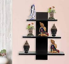Find the best wall shelves at the lowest price from top brands like allen + roth, ikea, wooden & more. Furniture Cafe Wall Decor Book Shelf Wall Display Rack 3 Shelves I Helmet Don