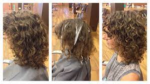Before During And After Balayage Highlights In Curly Hair Subtle And Natural Chakras Spa Green Highlights Curly Hair Balayage Highlights Curly Hair Styles