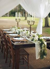 12 Pretty Unique Table Runners Elizabeth Anne Designs The Wedding Blog Rustic Wedding Table Setting Rustic Wedding Table Rehearsal Dinner Decorations