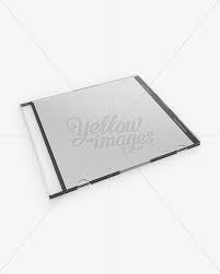 Jewel Slim Case Mockup Half Side View High Angle Shot In Packaging Mockups On Yellow Images Object Mockups High Angle Shot High Angle Slim Case