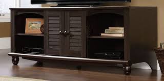 Sauder tv stands and cabinets. Sauder Harbor View Antiqued Paint Entertainment Credenza 403680 Ideal Furniture Danbury Ct
