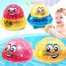 Zhenduo baby bath toys, 6 pcs light up animal set, auto flashing colorful light up bath toys for toddlers baby kids, bathtub toys pool floating water toys for baby pool party. Summer Bath Toys Glow In The Dark Spray Water Led Light Rotate Toy For Baby Shower Game Kids Bathtub Accessories Swim Party Gift Bath Toy Aliexpress