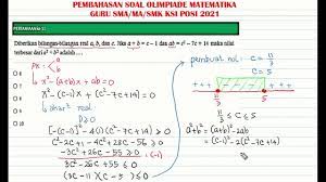 Kompetisi sains nasional (ksn) sma merupakan salah satu jenis lomba pada bidang sains yang sangat populer dan banyak diminati oleh pelajar tingkat sma/ma/smk sederajat. Pembahasan Soal Olimpiade Matematika Ksi Posi 2021 Tingkat Sma No 11 Sampai Dengan No 15 Youtube