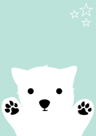 Poster Blue Dog Cute Wallpapers Cute Art Wallpaper