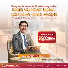 Ưu đãi khách hàng vay vốn phục vụ sản xuất kinh doanh với lãi suất cho vay  ngắn hạn chỉ từ 3,0%/năm